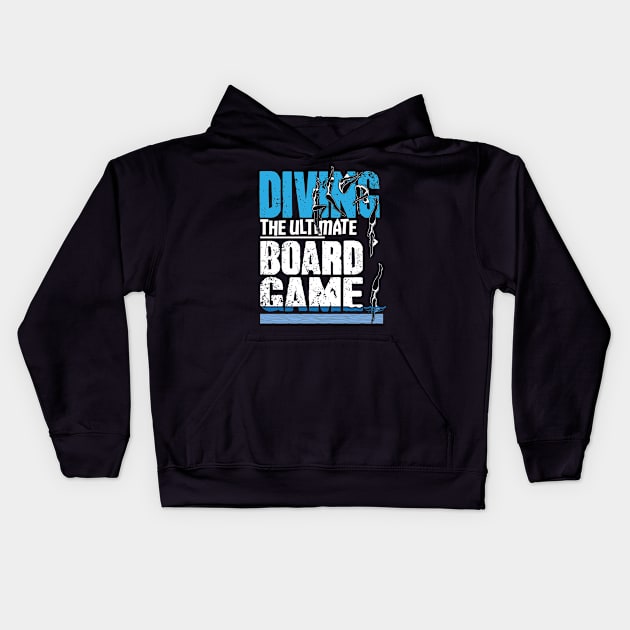 Diving The Ultimate Board Game Kids Hoodie by captainmood